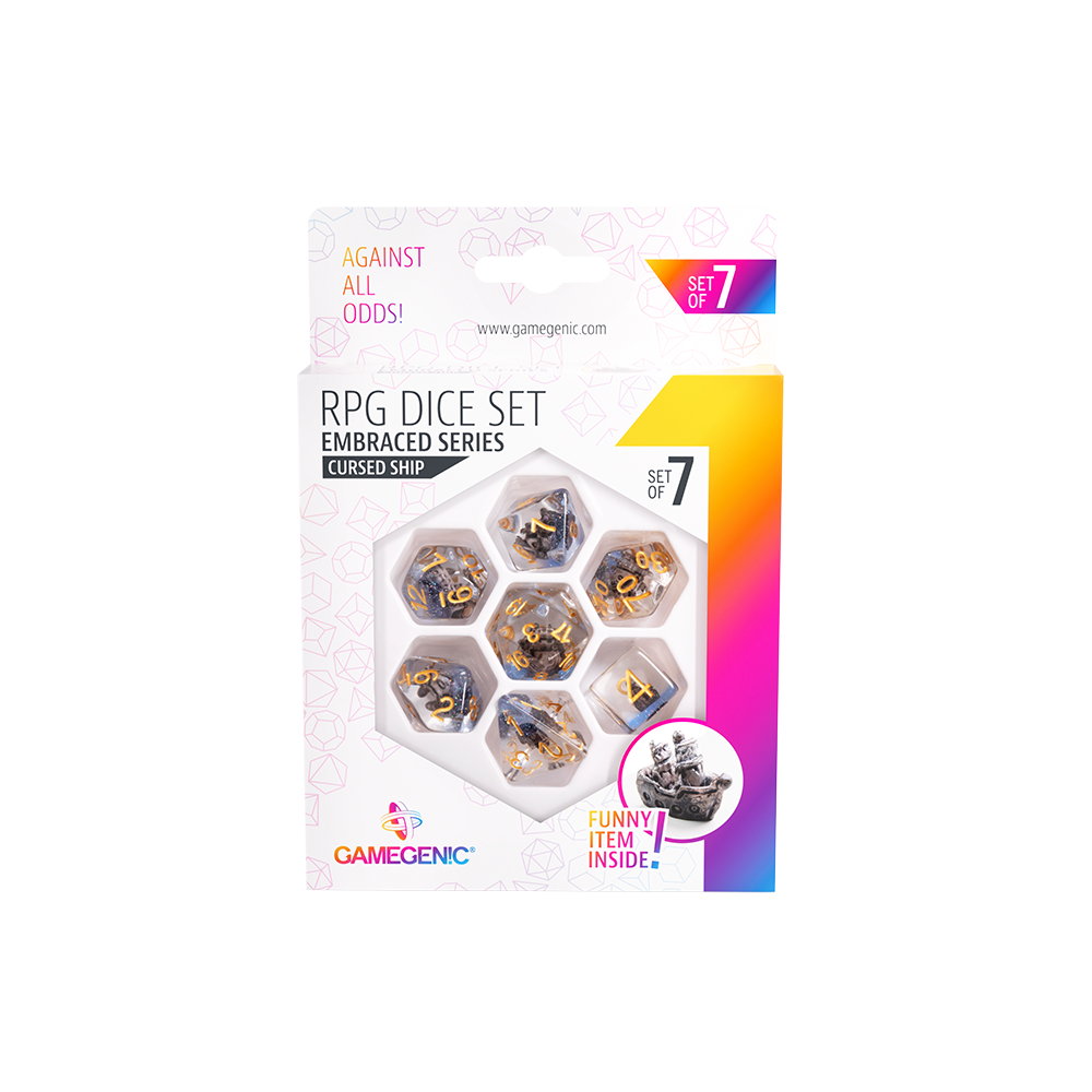 DICE Embraced Cursed Ship RPG Dice Set 7pcs