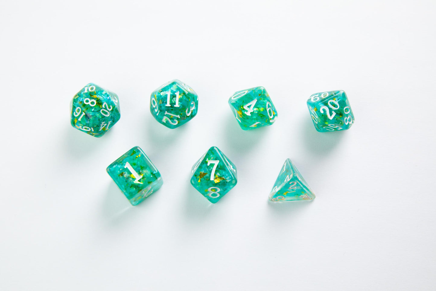 DICE Candy-like Series Mint RPG Dice Set 7pcs