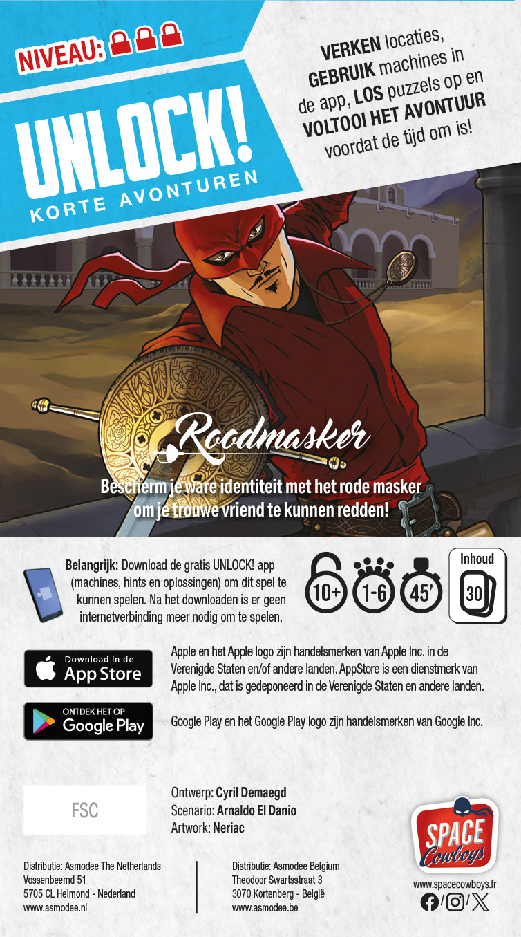 Unlock! Korte Avonturen Roodmasker