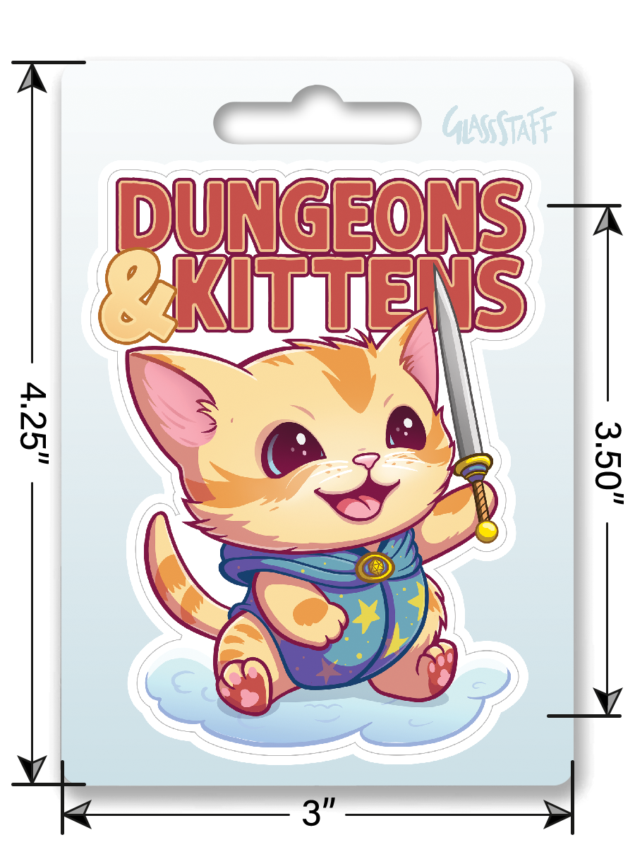 Dungeons and Kittens Sticker