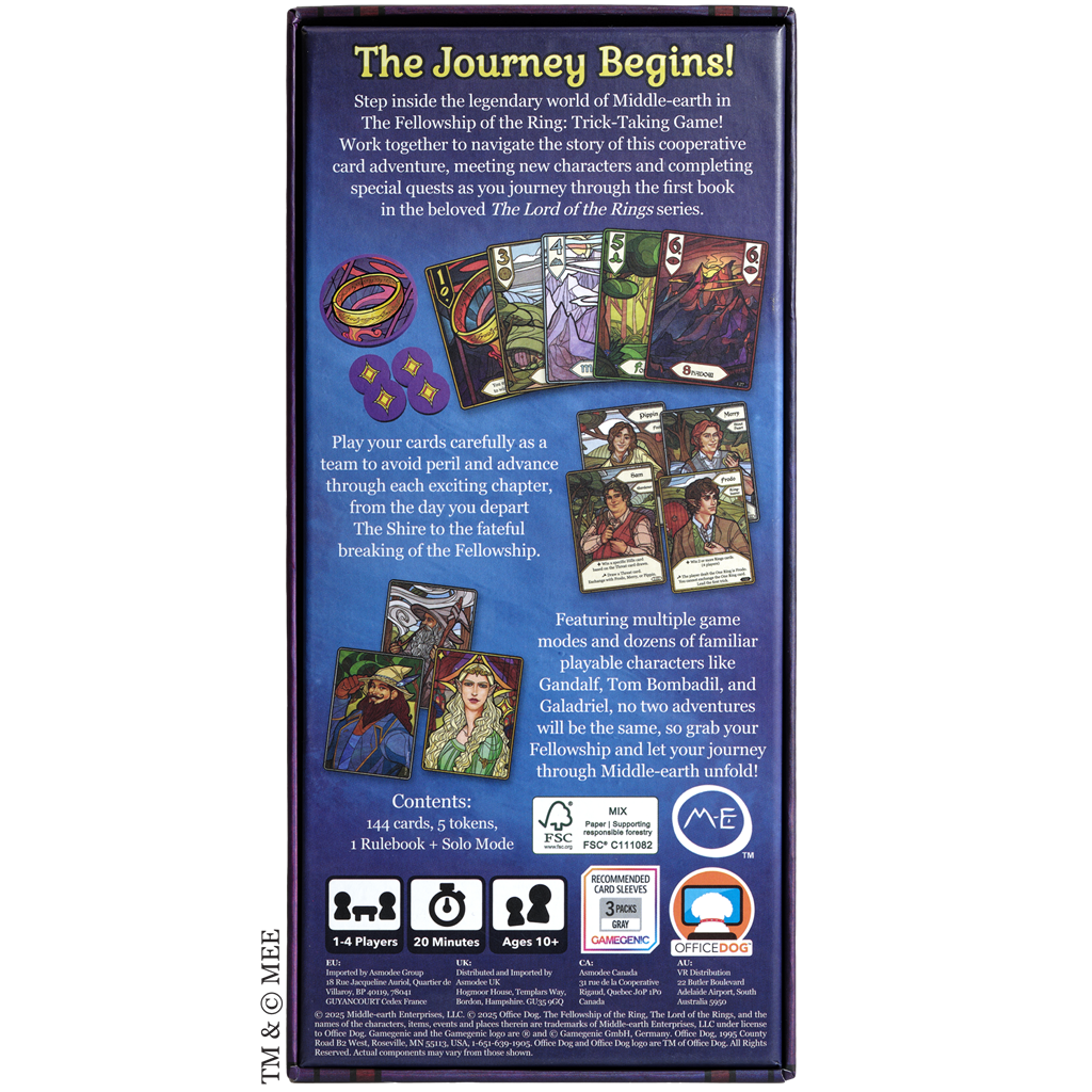 The Fellowship of the Ring Trick Taking Game