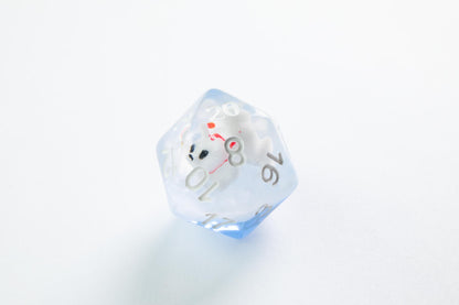 DICE Embraced Polar Bear RPG Dice Set 7pcs