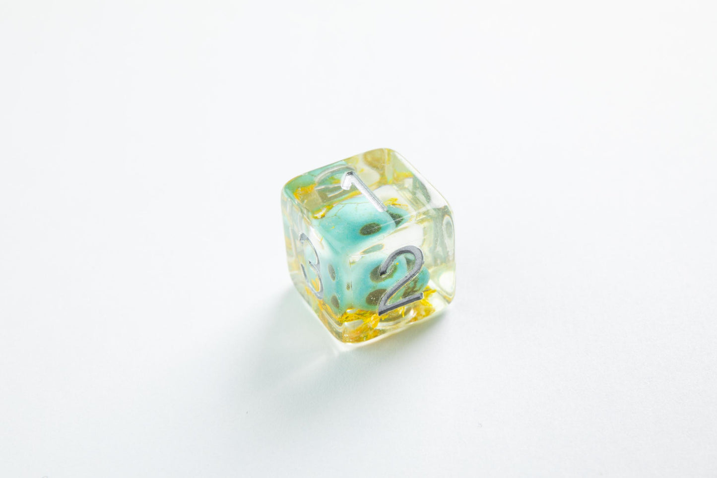 DICE Embraced Green Skull RPG Dice Set 7pcs