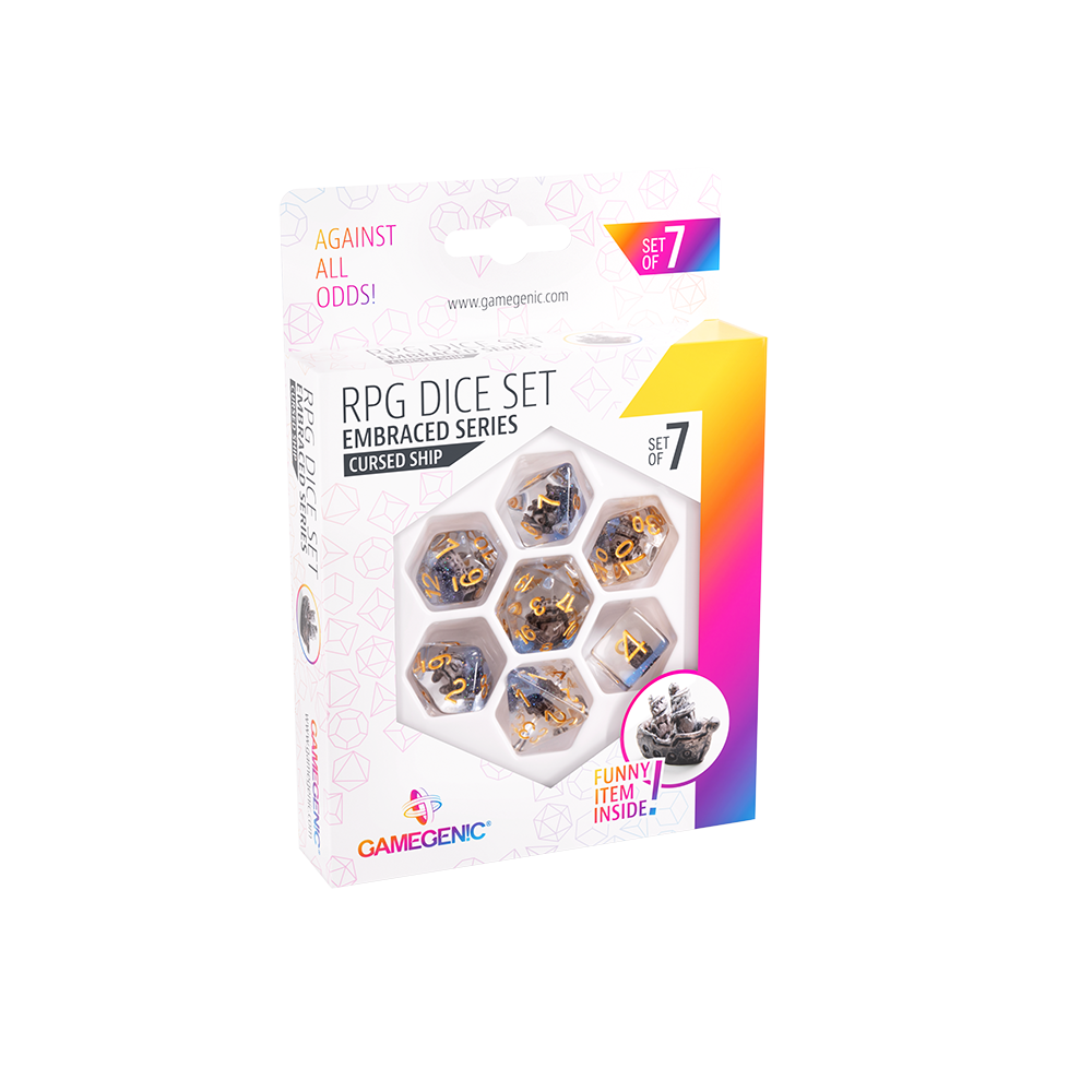 DICE Embraced Cursed Ship RPG Dice Set 7pcs