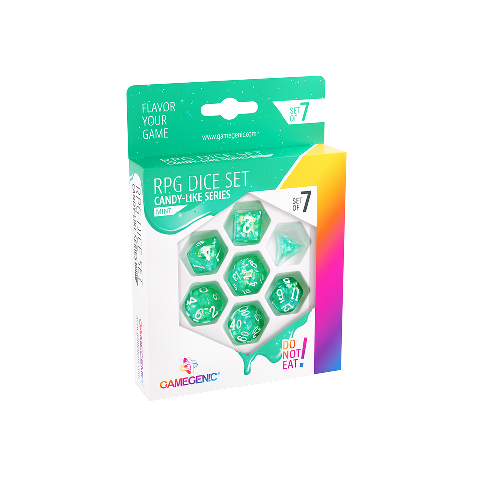 DICE Candy-like Series Mint RPG Dice Set 7pcs