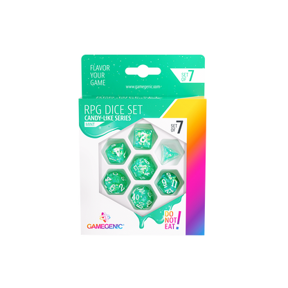 DICE Candy-like Series Mint RPG Dice Set 7pcs