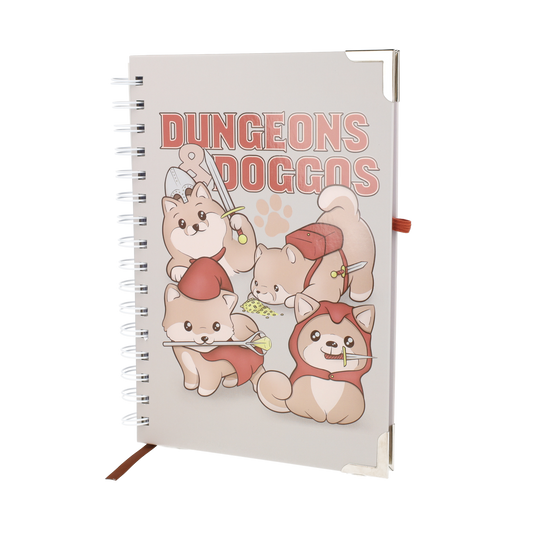 Dungeons and Doggos Spiral Notebook
