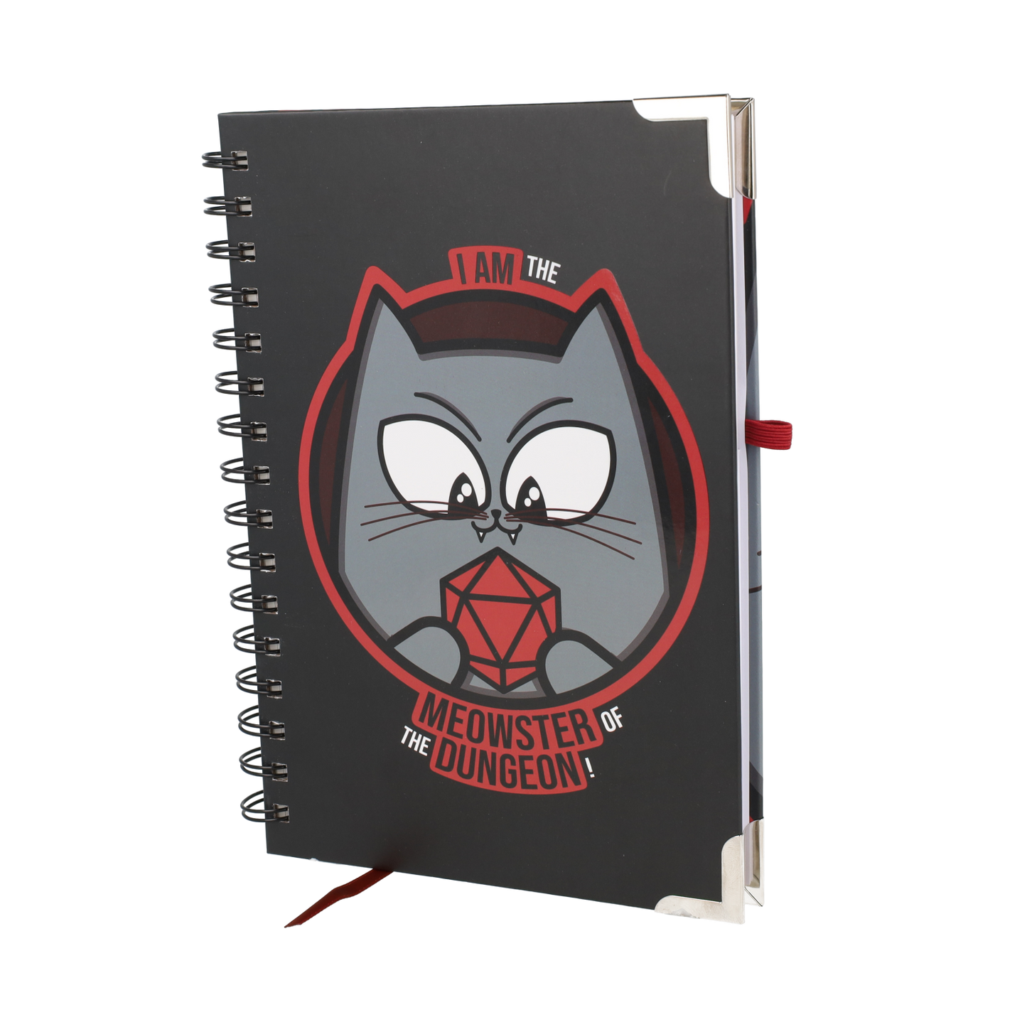 Meowster of the Dungeon Spiral Notebook