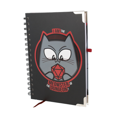 Meowster of the Dungeon Spiral Notebook
