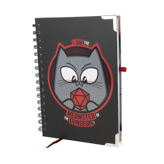 Meowster of the Dungeon Spiral Notebook