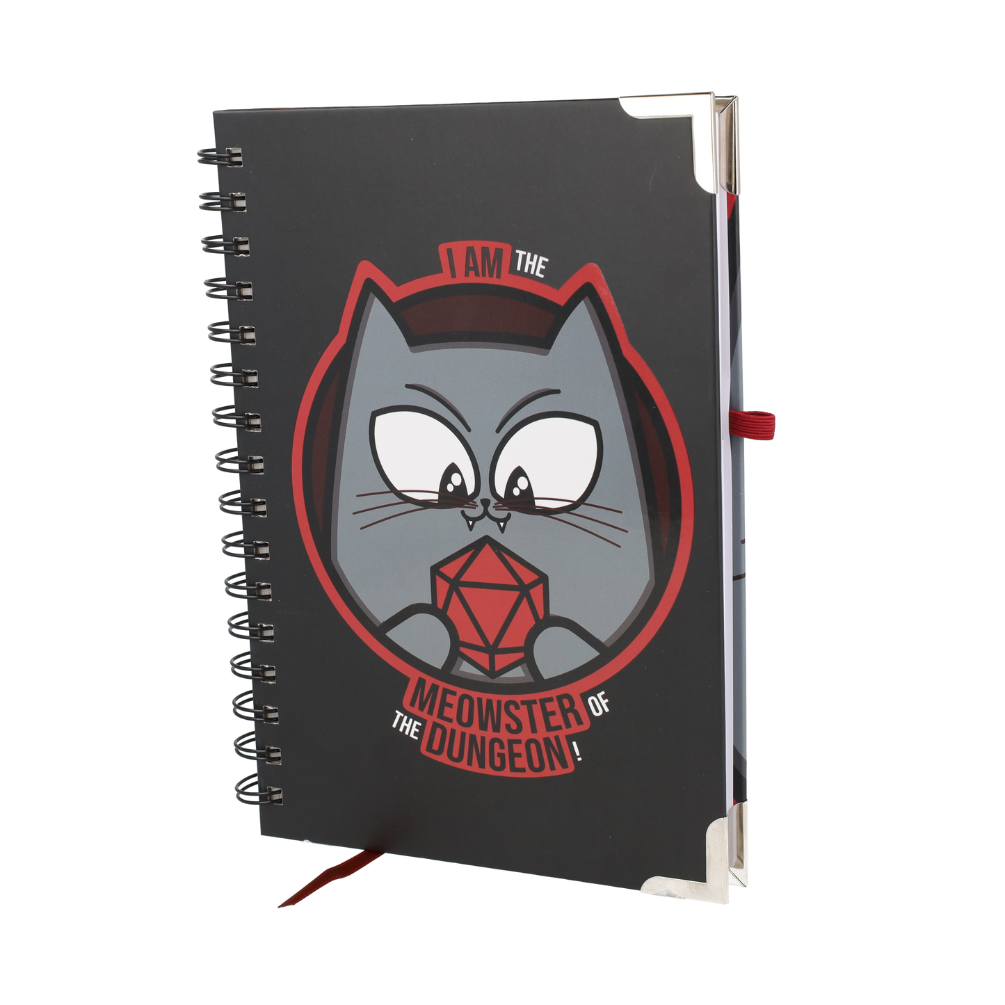 Meowster of the Dungeon Spiral Notebook