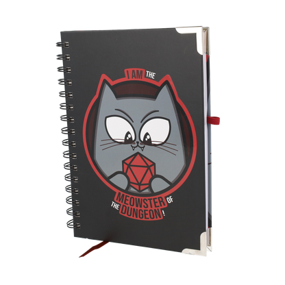 Meowster of the Dungeon Spiral Notebook