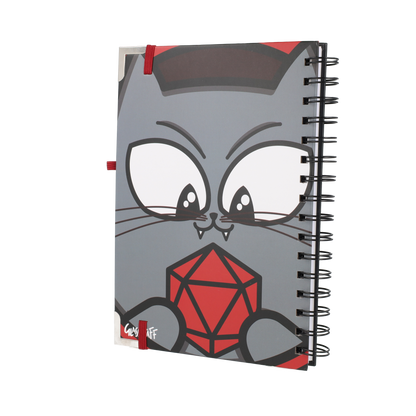 Meowster of the Dungeon Spiral Notebook