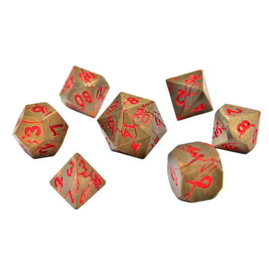 Rage Within Metal Metal RPG Dice Set