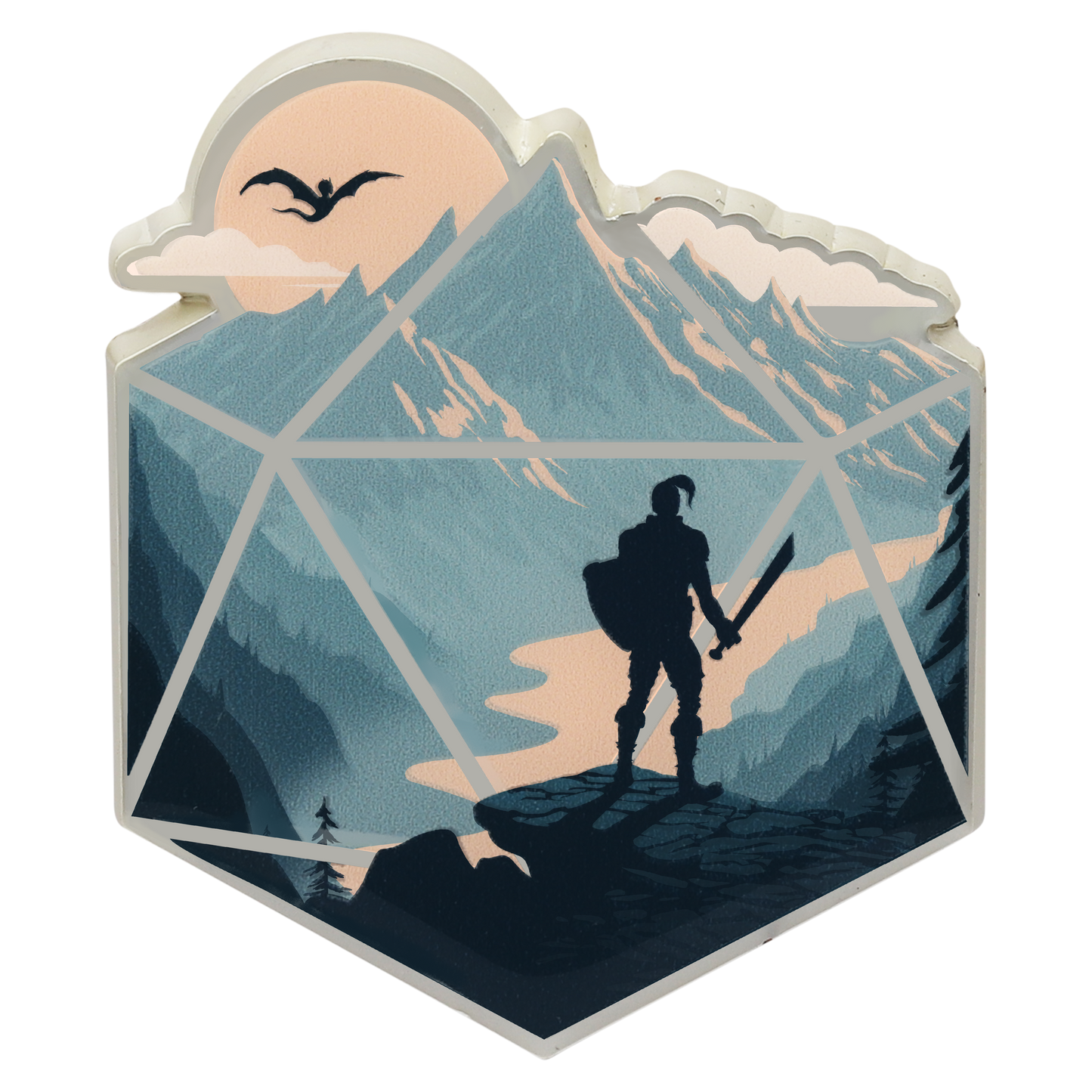 The d20 Champion Pin