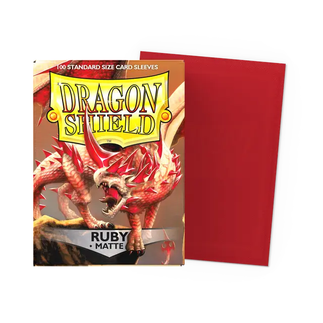 SLEEVES Dragon Shield Matte Ruby(100ct)