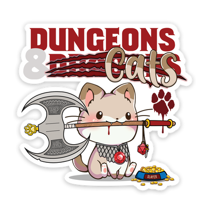 Dungeons and Cats Sticker