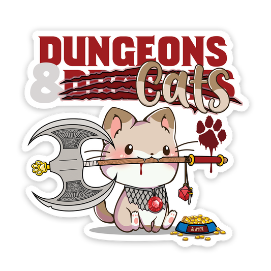 Dungeons and Cats Sticker