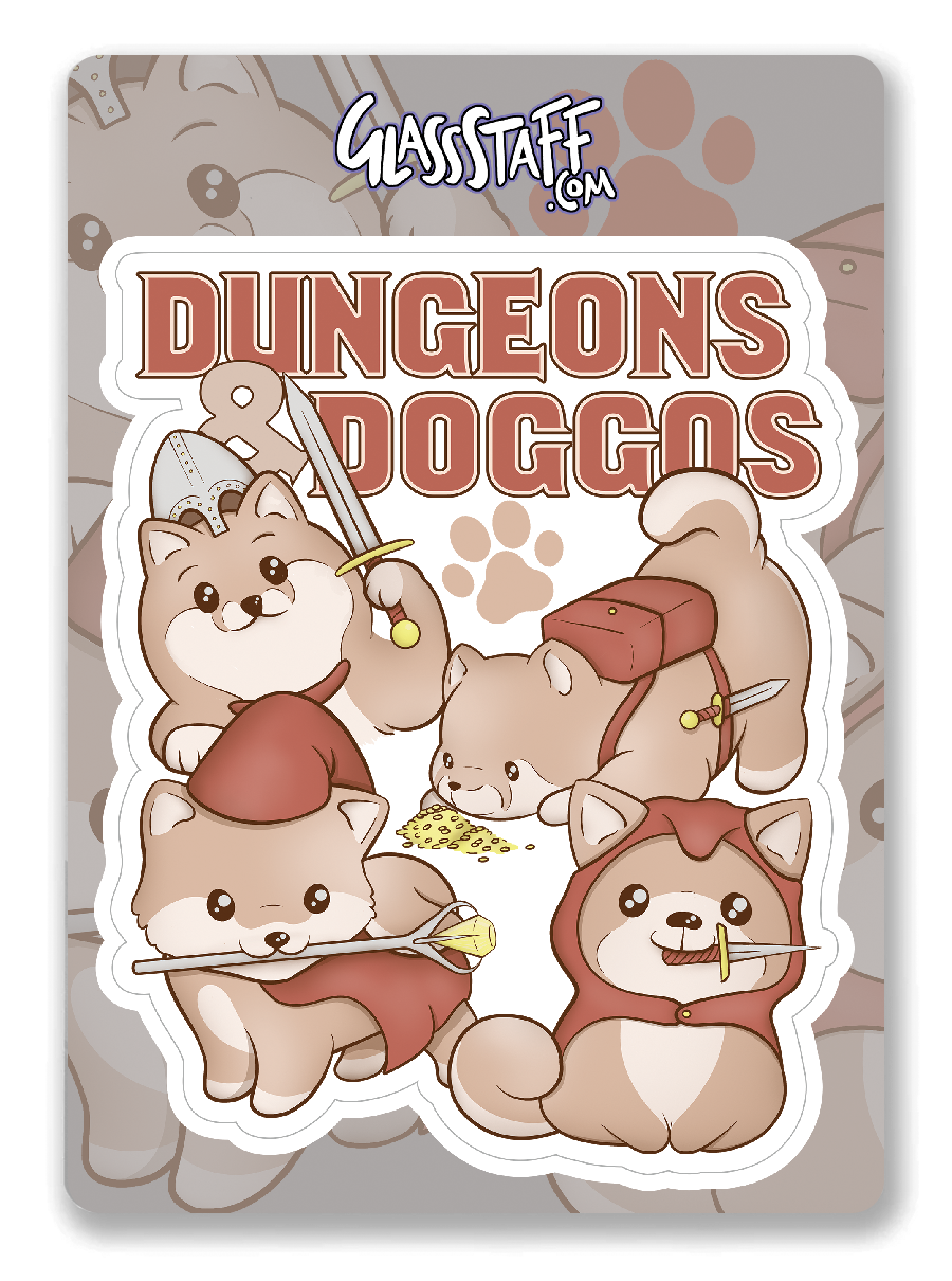 Dungeons and Doggos Sticker