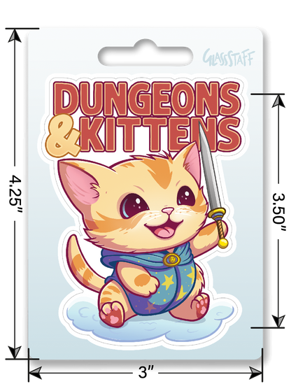 Dungeons and Kittens Sticker