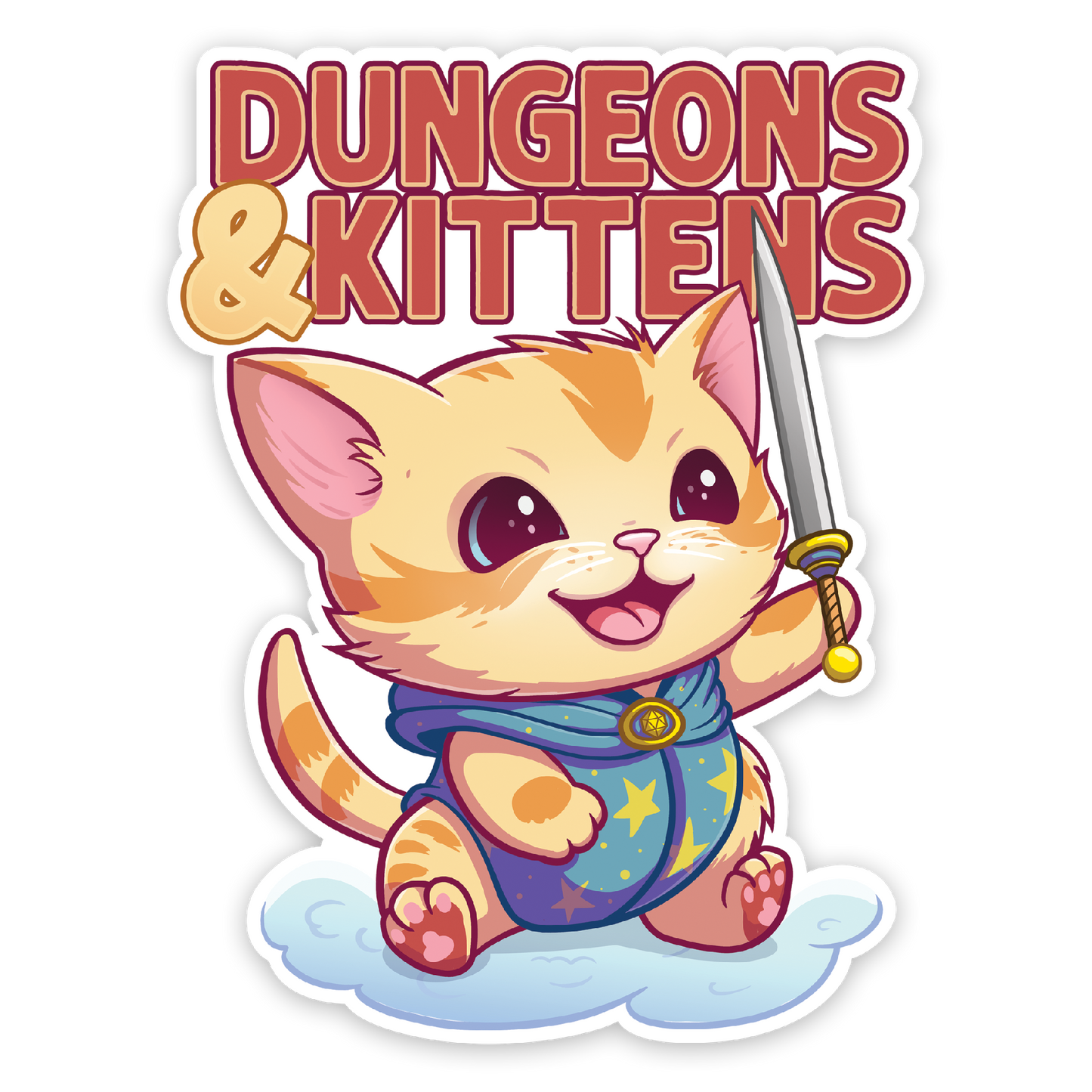 Dungeons and Kittens Sticker