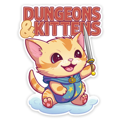 Dungeons and Kittens Sticker