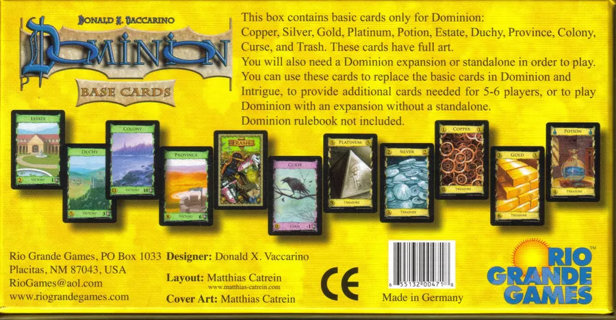 Dominion Base Cards